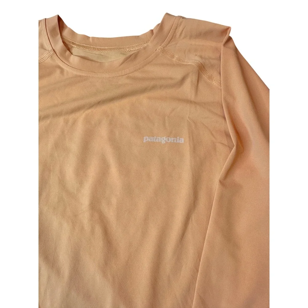 Patagonia Kids Capilene Silkweight LS Rashguard Heirloom Peach XL 14 66317 NEW